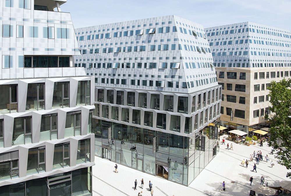 Behnisch Architekten’s Dorotheen Quartier is a playful contemporary take on German vernacular form