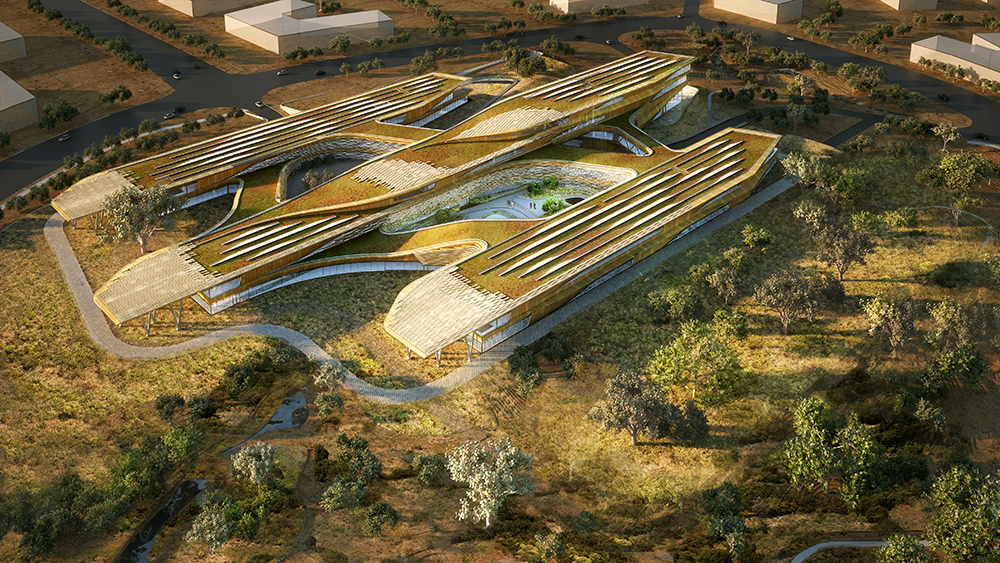 SHoP Architects created an iPhone app to construct the Botswana Innovation Hub